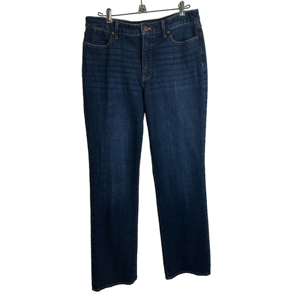 Talbots Denim - Talbots Jeans Women’s sz. 8 Moontide Wash Dark Blue  Barely Boot Cut 5 Pocket